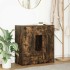 Aparador con cajones y puertas roble ahumado 70,5x34x74,5