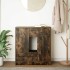 Aparador con cajones y puertas roble ahumado 70,5x34x74,5