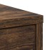 Aparador con cajones y puertas roble ahumado 70,5x34x74,5