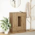 Aparador con cajones y puertas roble artesanal 73x31x90