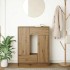 Aparador con cajones y puertas roble artesanal 73x31x90