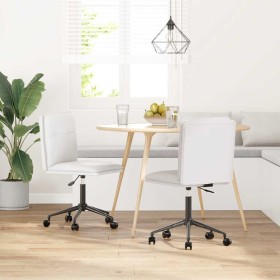 Sillas de comedor 2 unidades cuero sintético