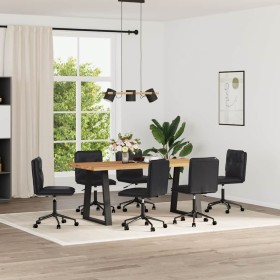 Sillas de comedor 6 unidades cuero sintético