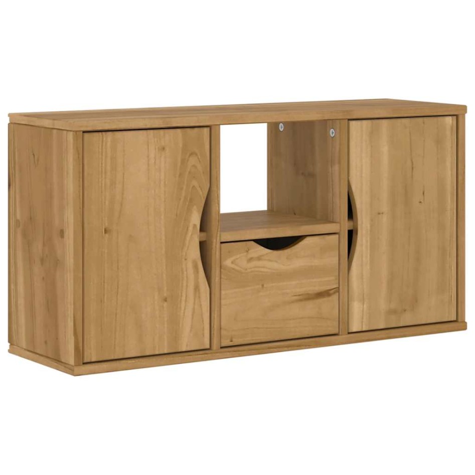 Muebles de TV 4 uds. con almacenaje ODDA madera maciza