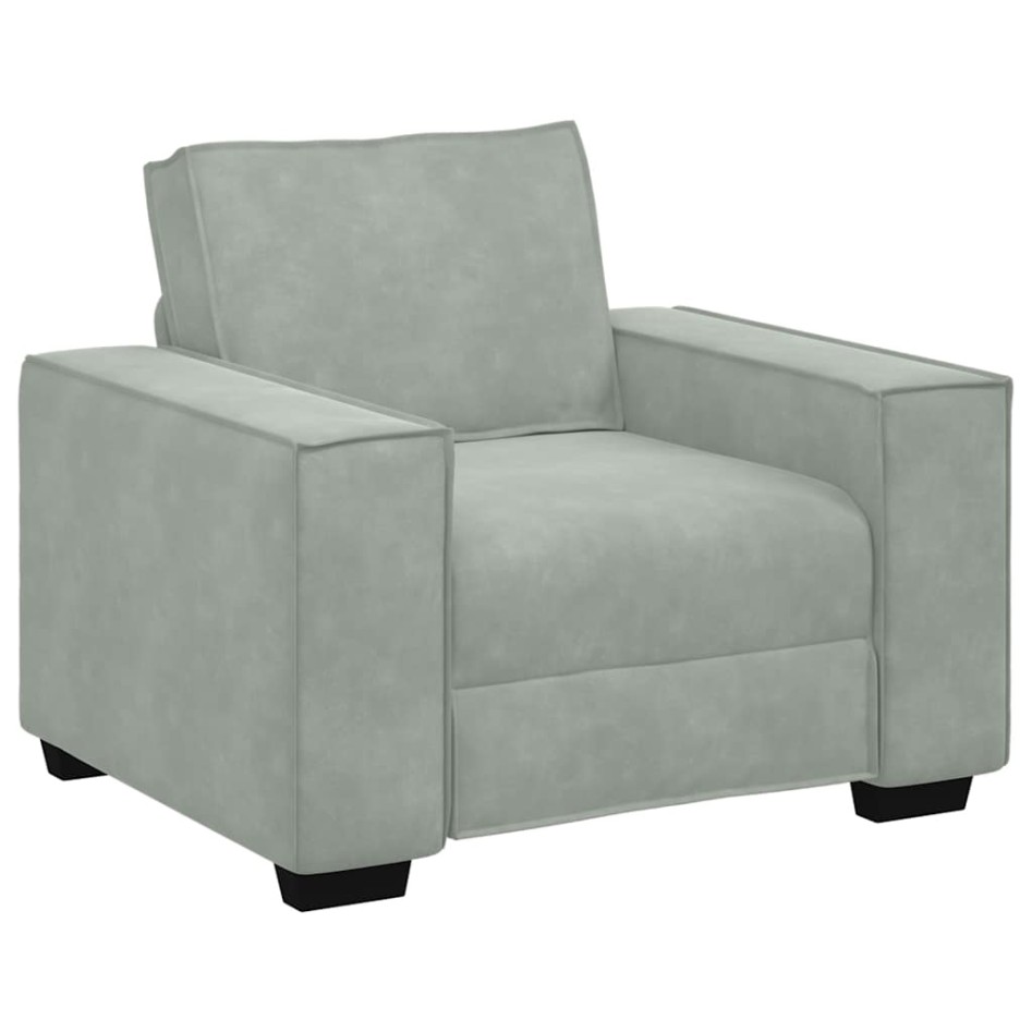 Sillón sofá gris claro 59 cm