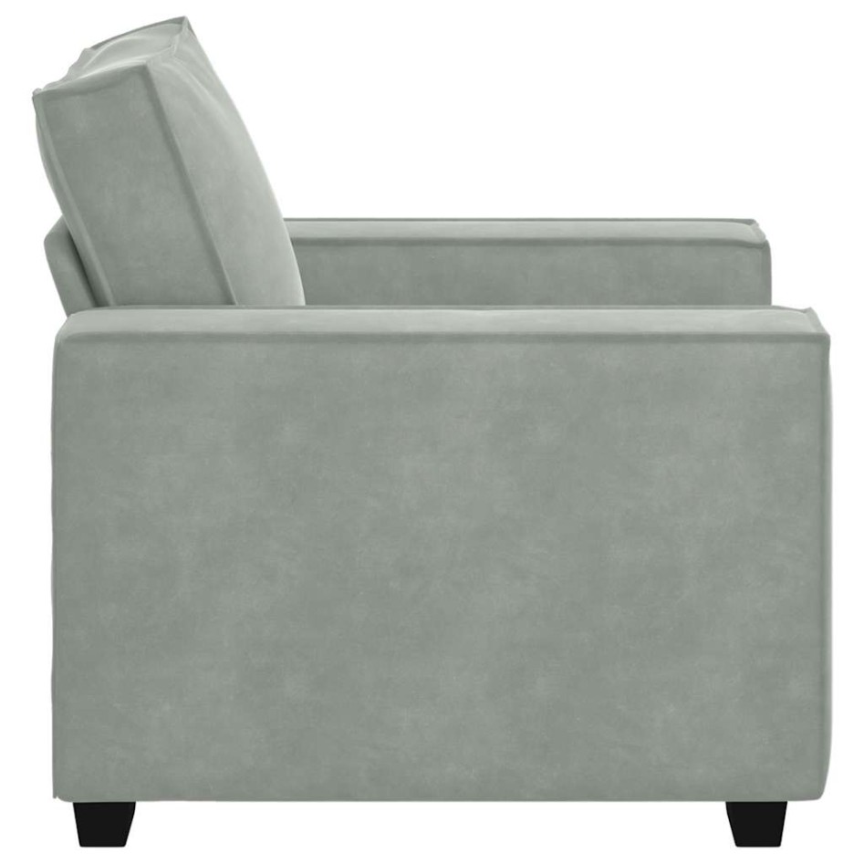 Sillón sofá gris claro 59 cm