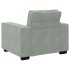 Sillón sofá gris claro 59 cm