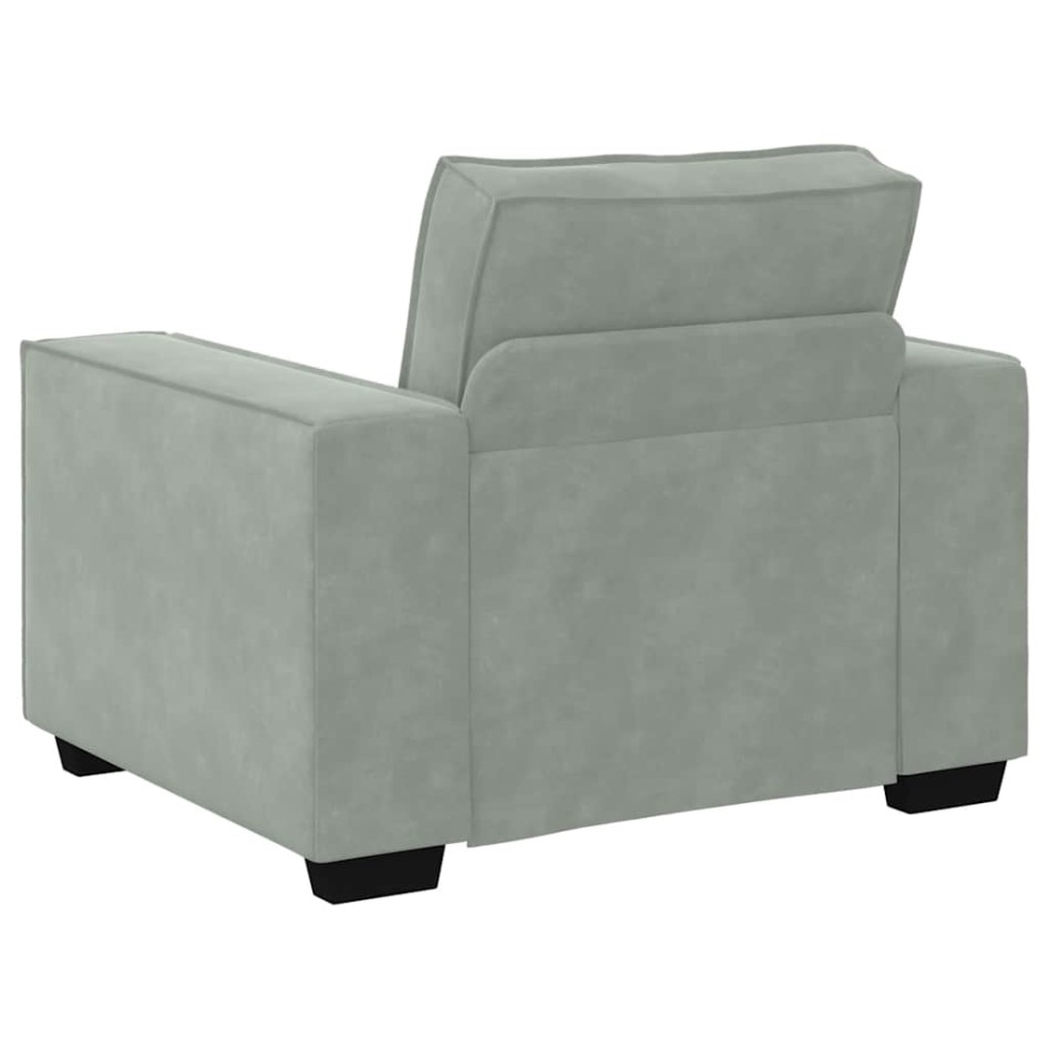 Sillón sofá gris claro 59 cm