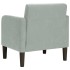 Sillón con reposabrazos Terciopelo Gris Claro 54