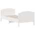 Estructura de cama con cabecero madera pino blanco 90x190