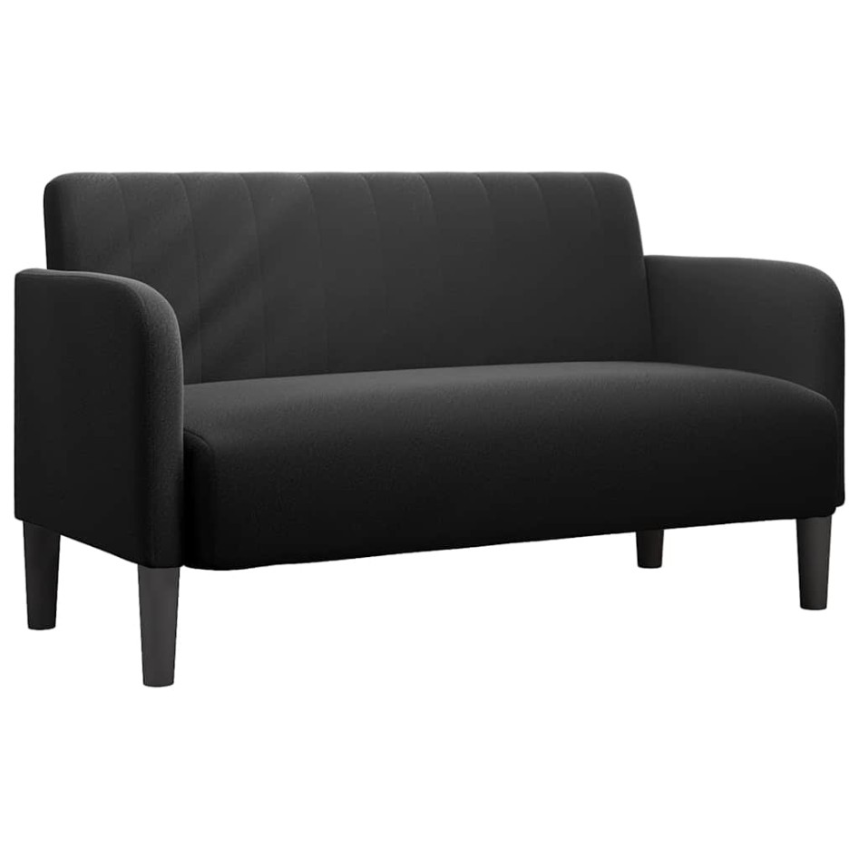Sofá Loveseat Terciopelo Negro 109