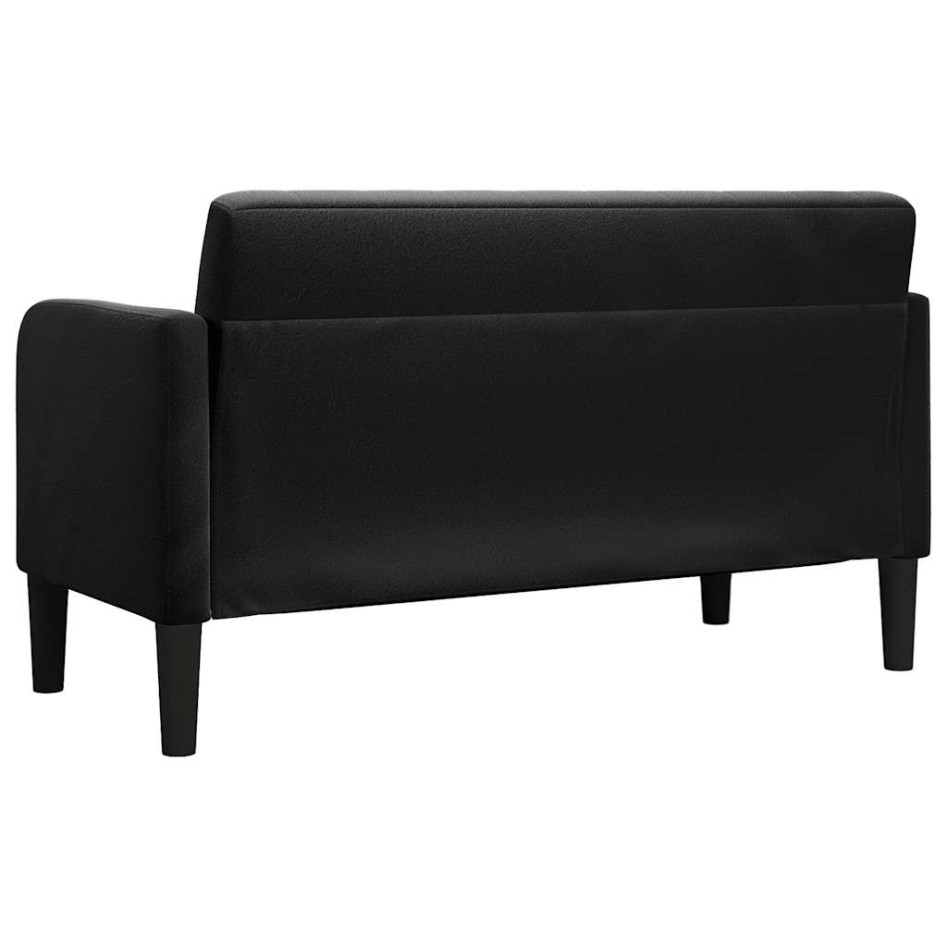 Sofá Loveseat Terciopelo Negro 109