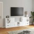 Muebles de TV 5 uds. con almacenaje ODDA blanco madera