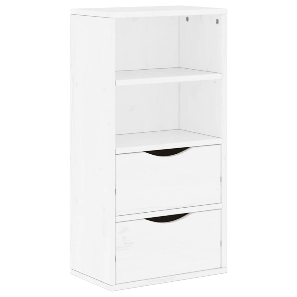 Muebles de TV 5 uds. con almacenaje ODDA blanco madera
