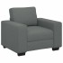 Sillón Sofá Tela Gris Oscuro 60