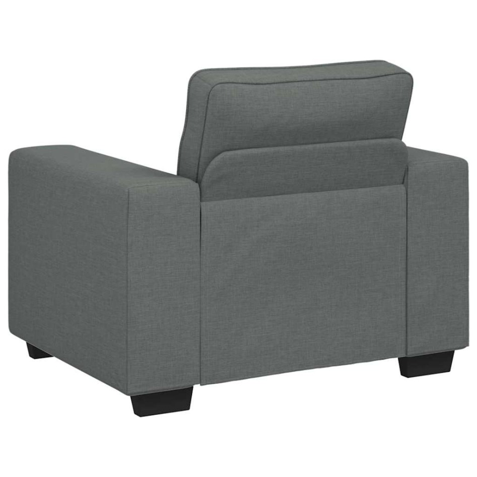 Sillón Sofá Tela Gris Oscuro 60
