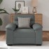 Sillón Sofá Tela Gris Oscuro 60