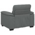 Sillón Sofá Tela Gris Oscuro 60