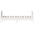 Estructura de cama con cabecero madera de pino blanca 90x200