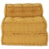 Puf modular de tela amarillo