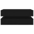 Mesa de centro con luces LED roble negro 90x50x40