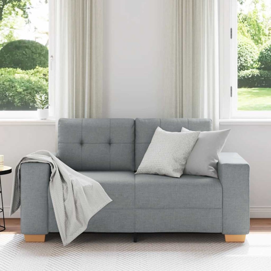Sofá Loveseat gris claro 120 cm de