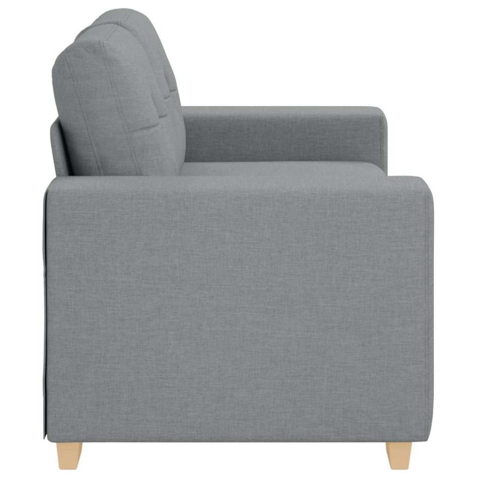 Sofá Loveseat gris claro 120 cm de