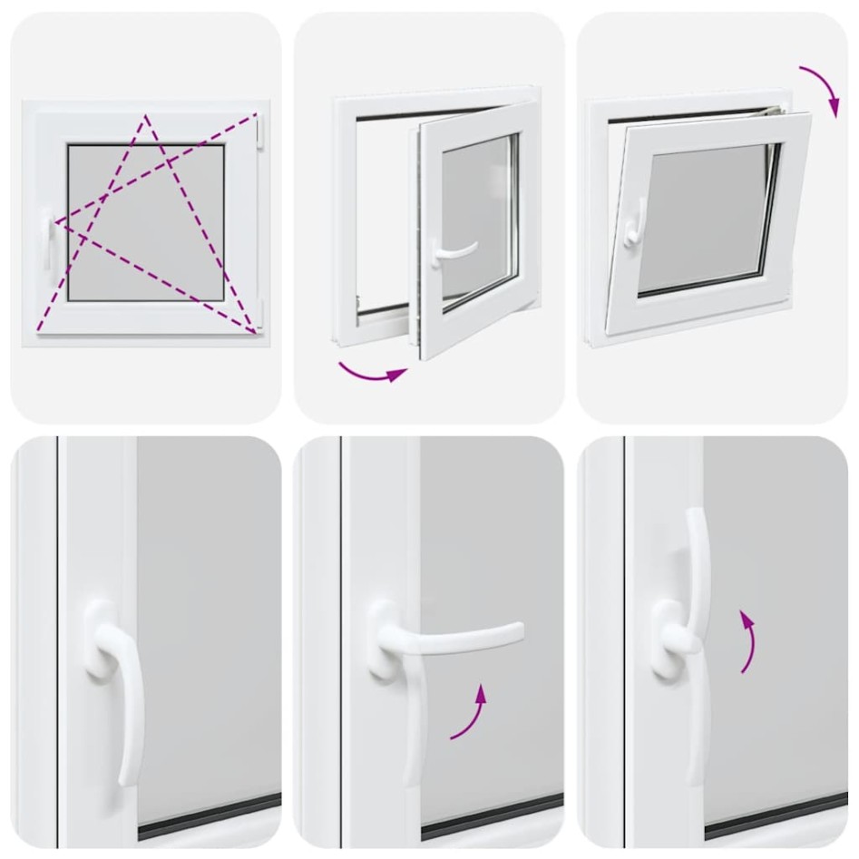 Ventana de sótano RISOR 60x60 cm oscilobatiente DIN