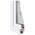 Ventana de sótano RISOR 60x60 cm oscilobatiente DIN
