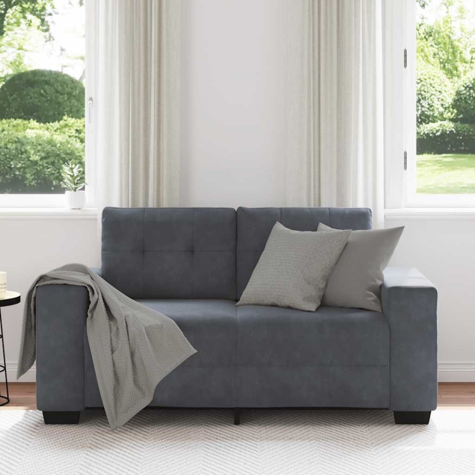 Sofá Loveseat gris oscuro 120 cm