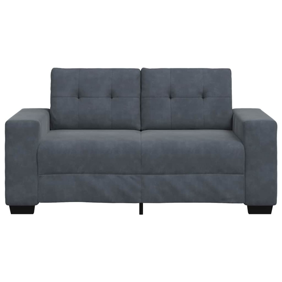 Sofá Loveseat gris oscuro 120 cm