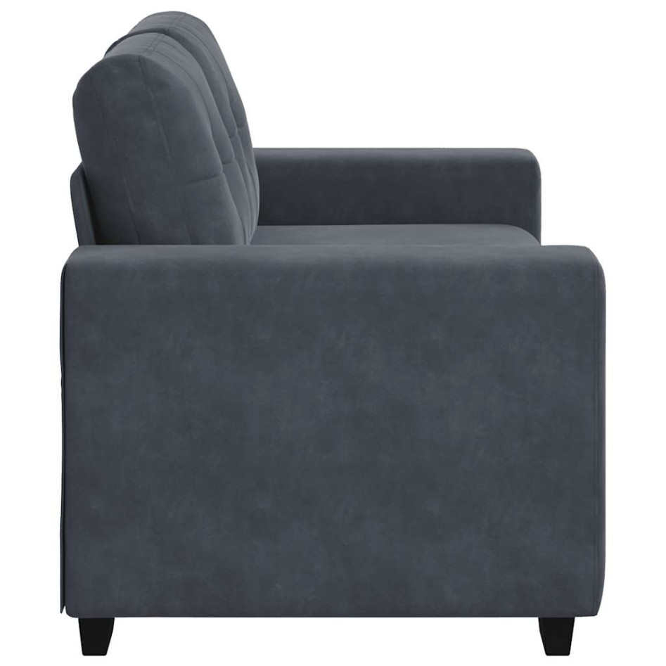 Sofá Loveseat gris oscuro 120 cm
