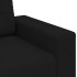 Sofá Loveseat de tela negra de 140