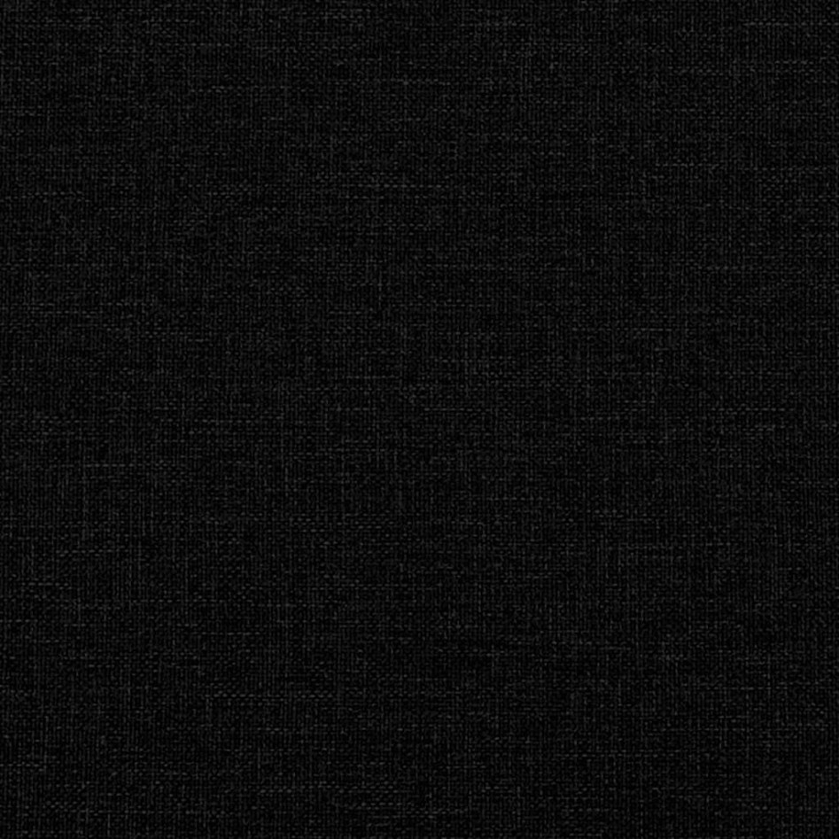 Sofá Loveseat de tela negra de 140