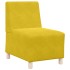 Sillón de terciopelo amarillo 55