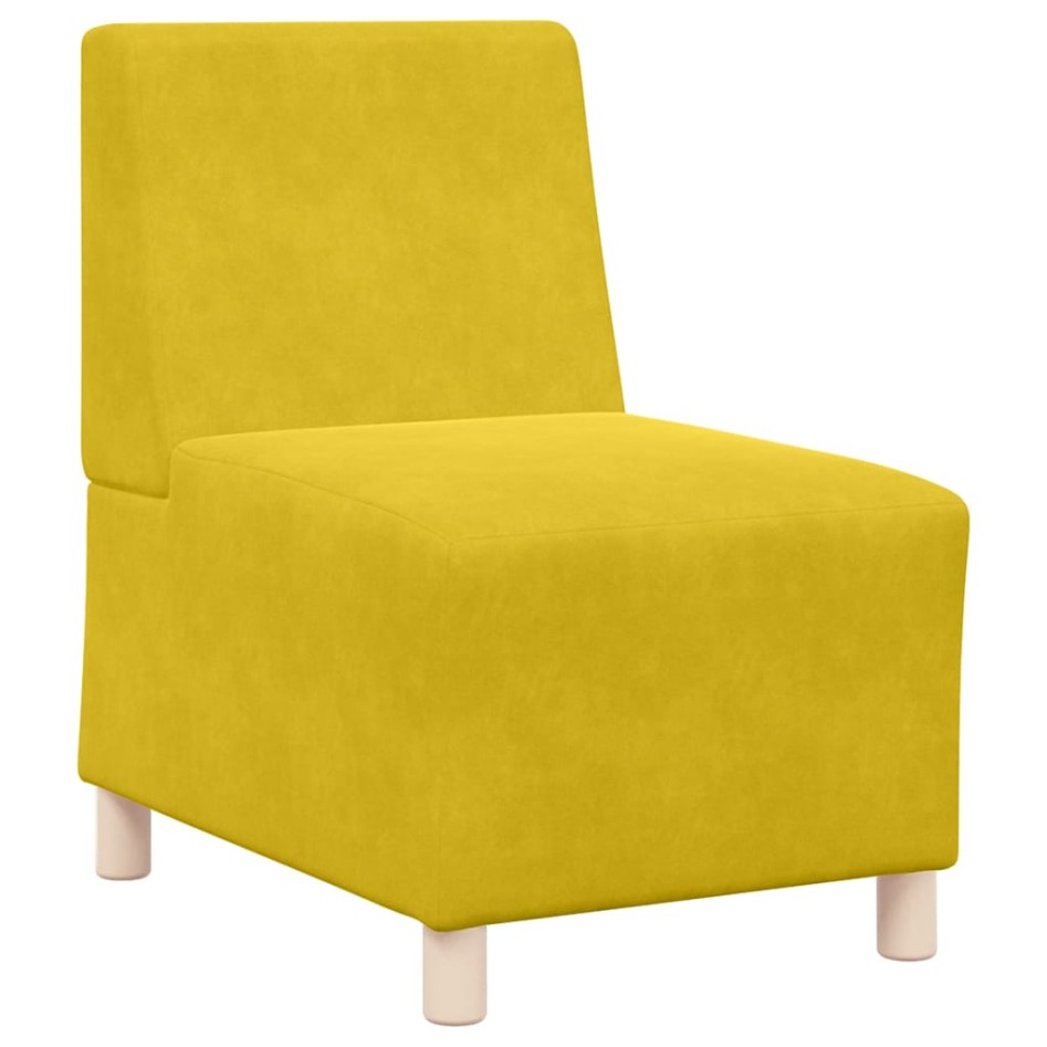 Sillón de terciopelo amarillo 55