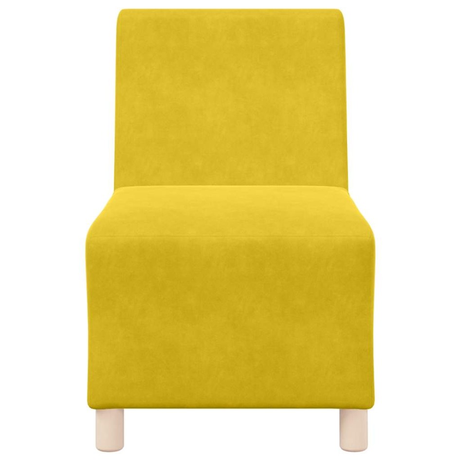 Sillón de terciopelo amarillo 55