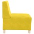 Sillón de terciopelo amarillo 55