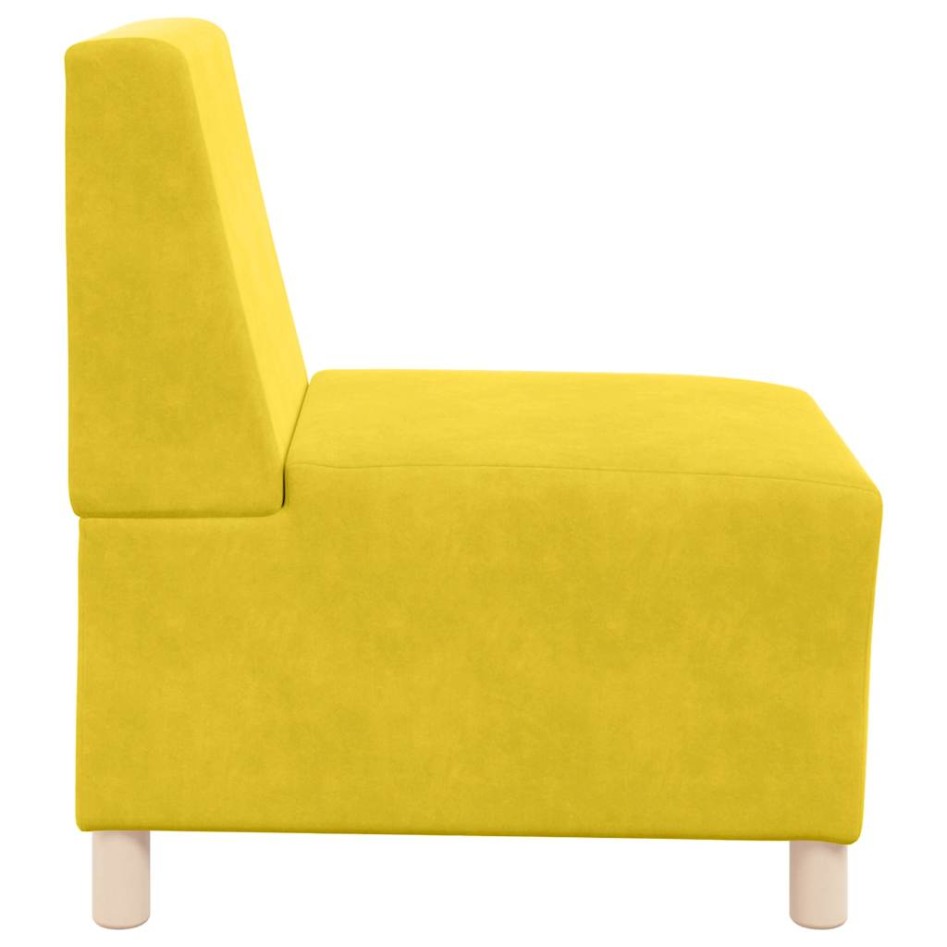Sillón de terciopelo amarillo 55