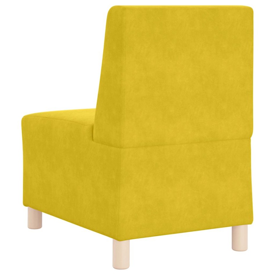 Sillón de terciopelo amarillo 55