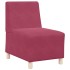 Sillón de terciopelo rojo tinto 55