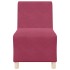 Sillón de terciopelo rojo tinto 55