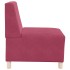 Sillón de terciopelo rojo tinto 55