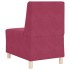 Sillón de terciopelo rojo tinto 55