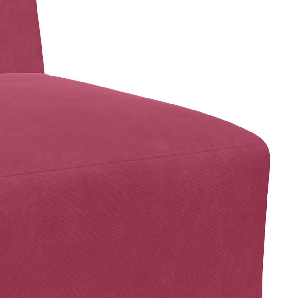 Sillón de terciopelo rojo tinto 55
