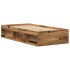 Estructura de cama sin colchón de madera antigua 75x190