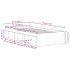 Estructura de cama sin colchón de madera antigua 75x190
