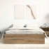 Estructura de cama sin colchón roble artesanal 135x190