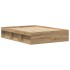 Estructura de cama sin colchón roble artesanal 135x190