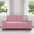 Sofá de 2 plazas terciopelo rosa 140